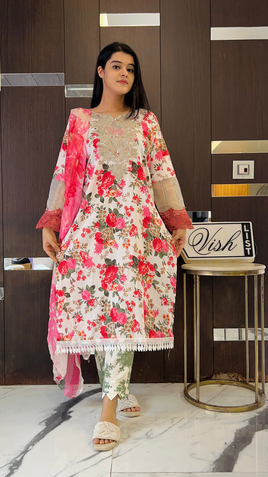 Laiba Pakistani Lawn Set 01