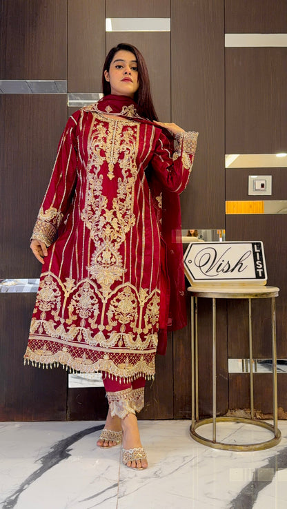 Zafrah Pakistani Formal Set 04