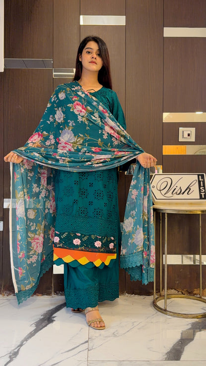 Raha Pakistani Luxe Lawn Set 13