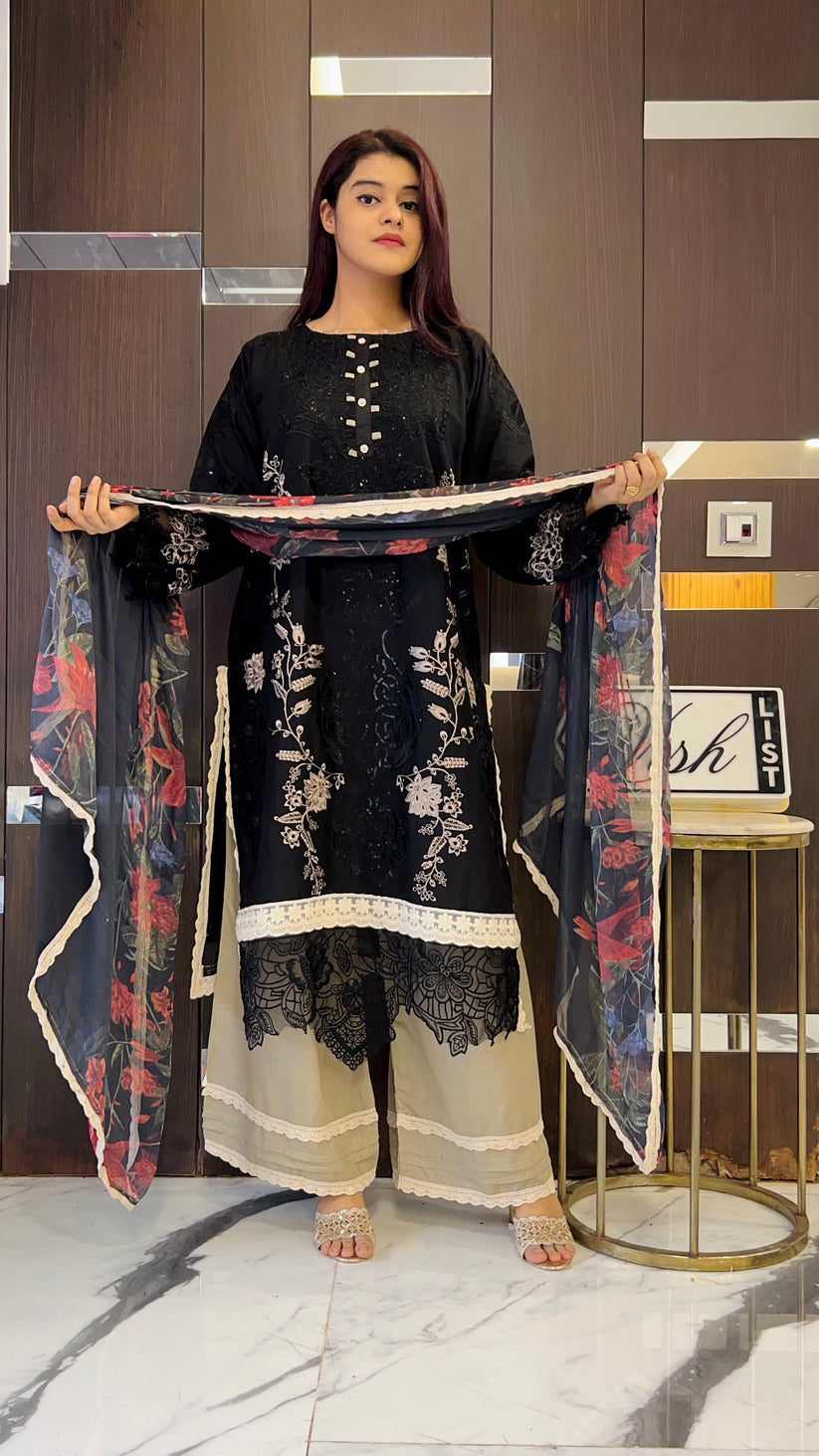 Hafza Pakistan Luxe Lawn Set 02 – Vishlist