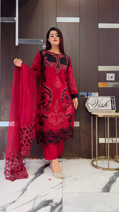 Kifara Pakistani Luxe Lawn Set 07