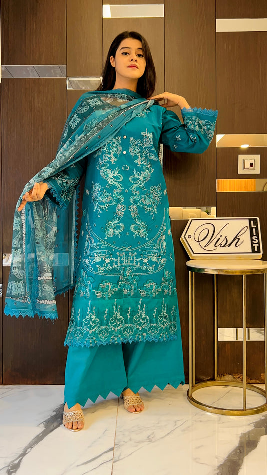 Zarqa Pakistani Lawn Set 03