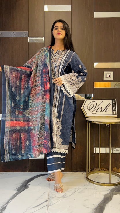 Lubna Pakistani Lawn Set 08