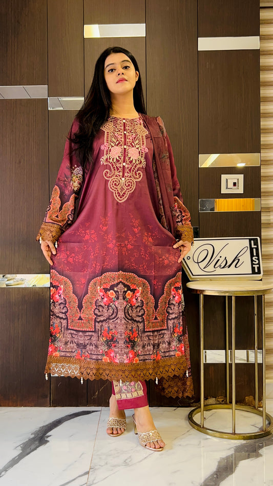 Mahira Pakistani Silk Set 06