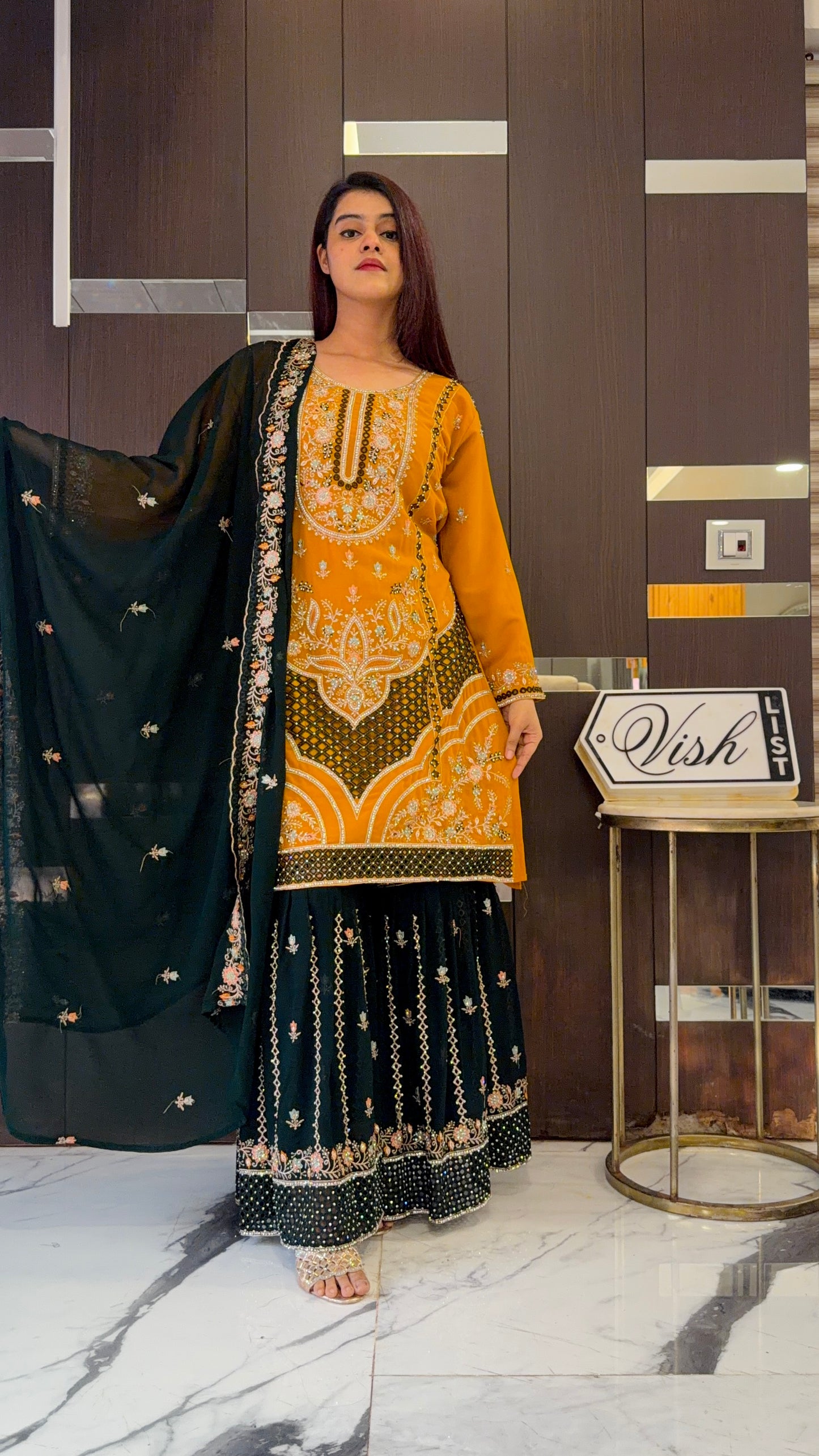 Zafrah Pakistani Gharara Set 09