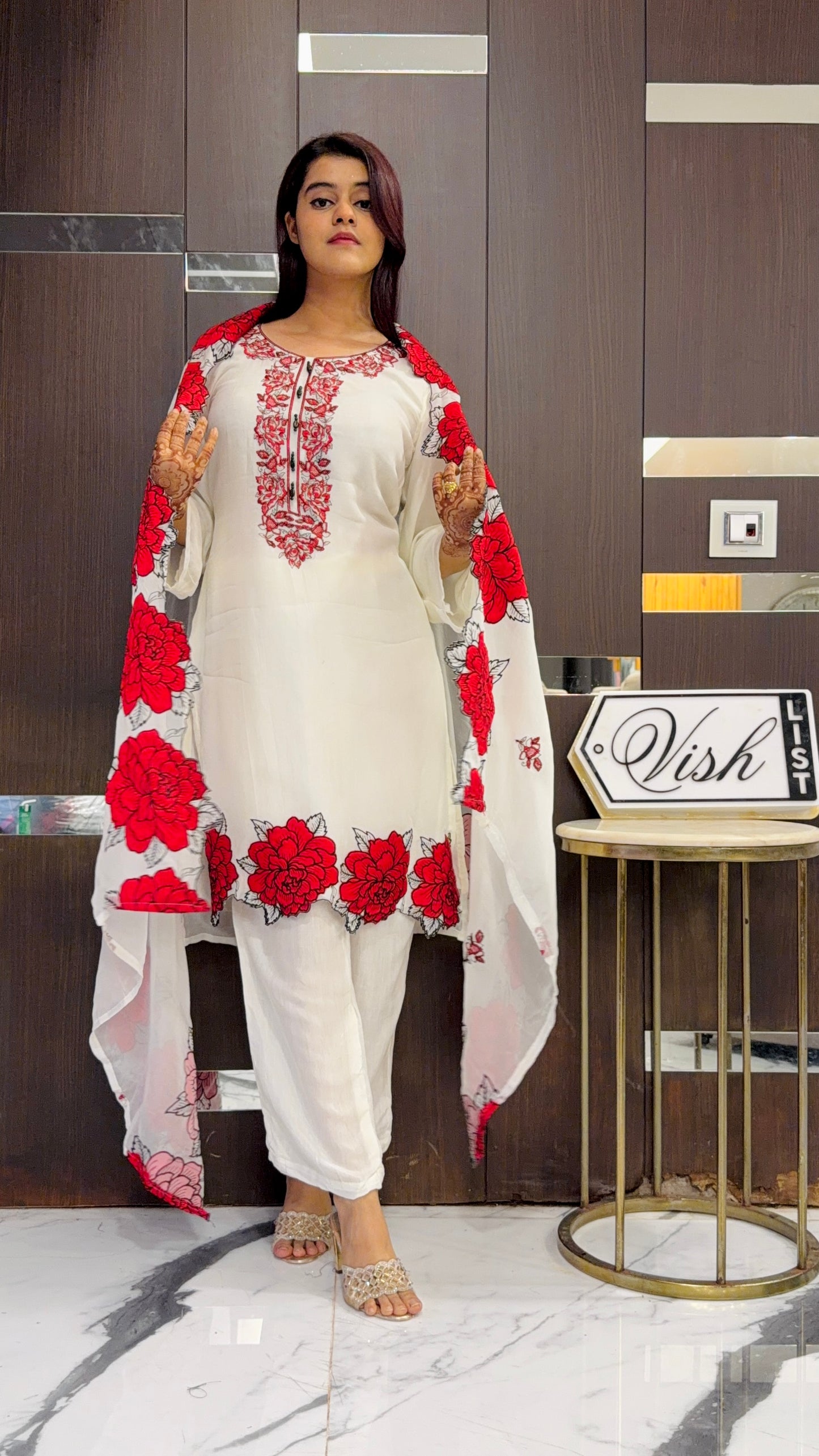 Zia Pakistani Formal Set 03 (White)
