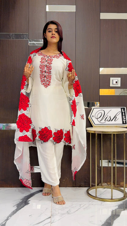 Zia Pakistani Formal Set 03 (White)