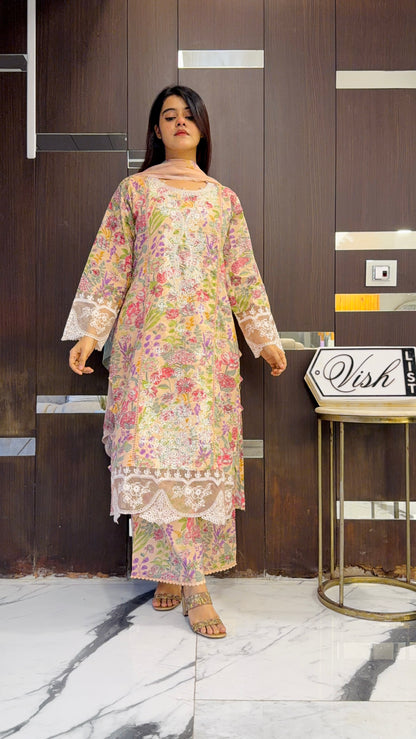 Raha Pakistani Lawn Set 04