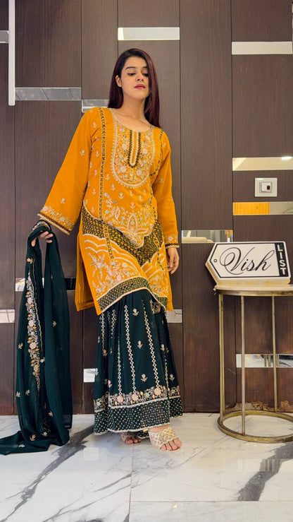 Zafrah Pakistani Gharara Set 09