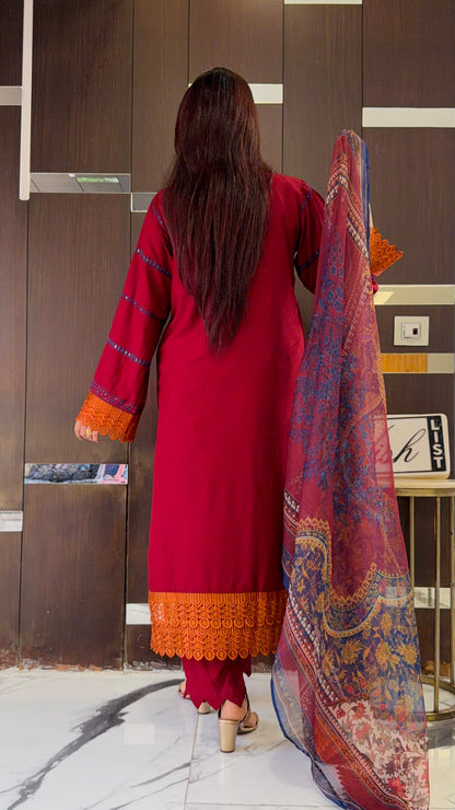 Jazmin Pakistani Luxe Lawn Set 07