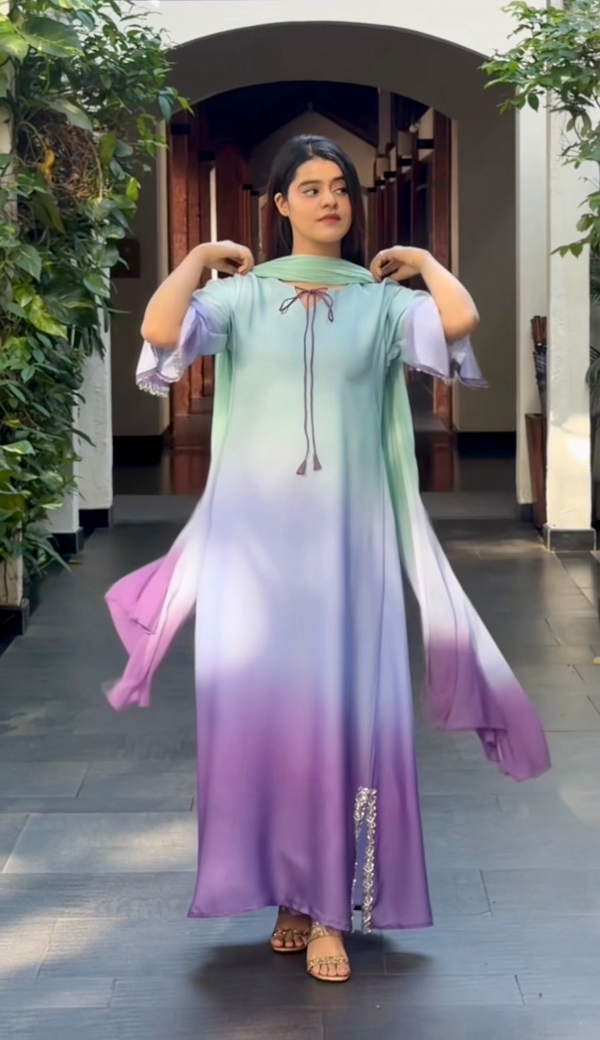 Hawa Pakistani Shaded Set