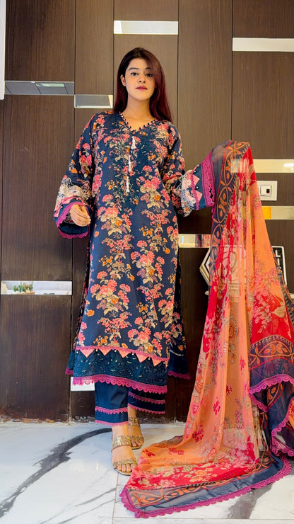 Shamah Pakistani Lawn Set 08