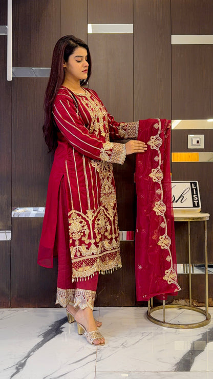 Zafrah Pakistani Formal Set 04