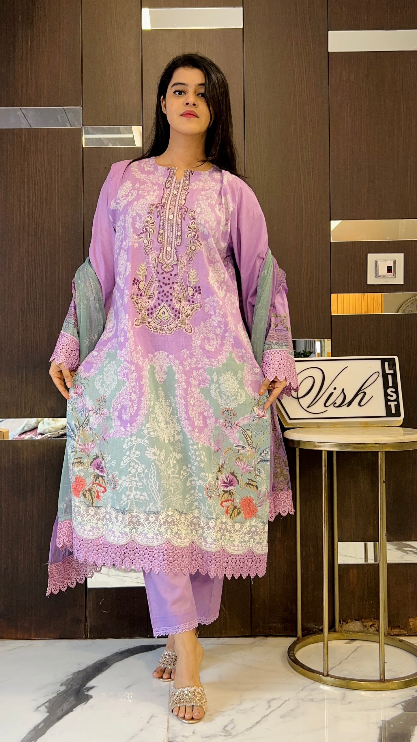 Nida Pakistani Lawn Set 14