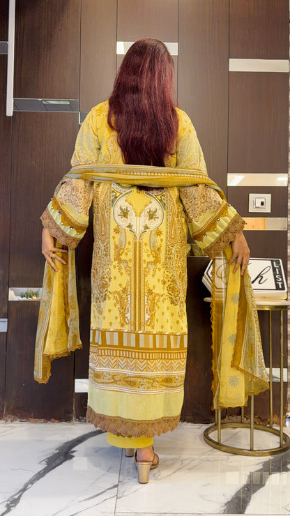Shamah Pakistani Lawn Set 10