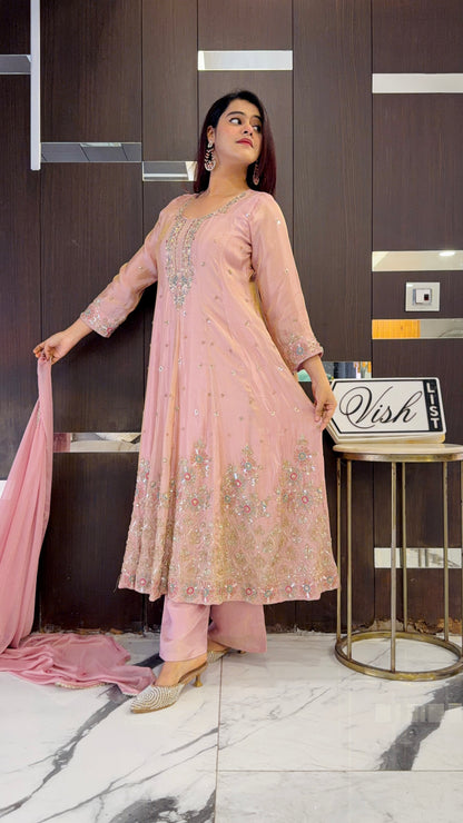 Nazneen Pakistani Anarkali Set 08