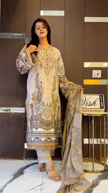 Shamah Pakistani Lawn Set 06