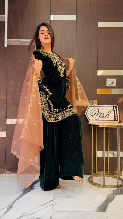 Zoya Velvet Farshi Salwar Suit 01