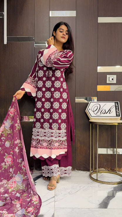 Raha Pakistani Luxe Lawn Set 12