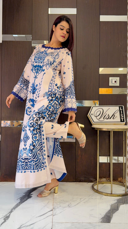 Samaya Pakistani Kaftan Co-ord Set 01