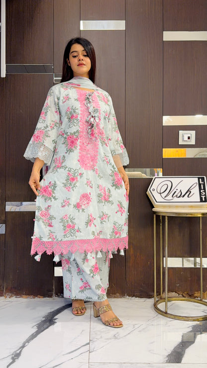 Raha Pakistani Lawn Set 02