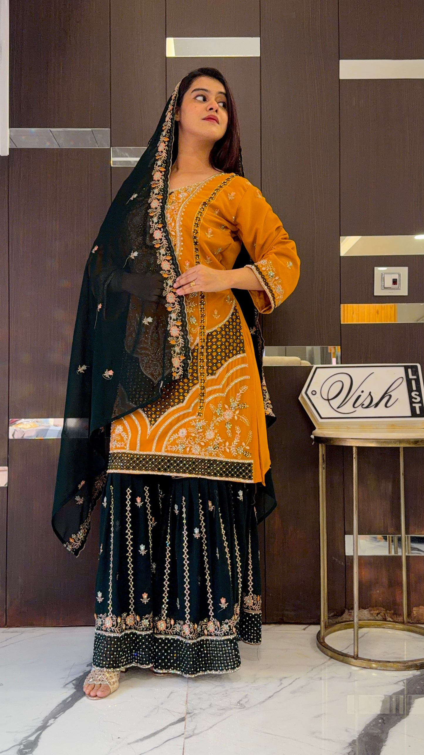 Zafrah Pakistani Gharara Set 09