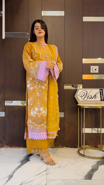 Raha Pakistani Luxe Lawn Set 10