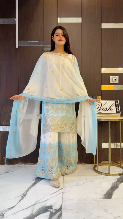 Nazneen Pakistani Sharara Set 01