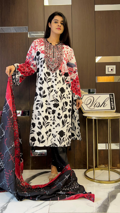 Nida Pakistani Lawn Set 15