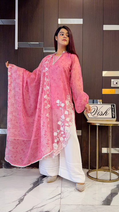 Mahira Pakistani Organza Set