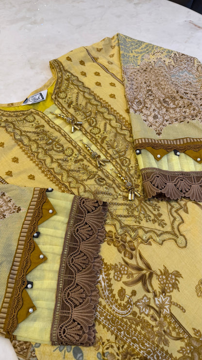 Shamah Pakistani Lawn Set 10