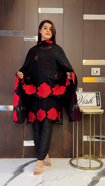 Zia Pakistani Formal Set 01 (Black)