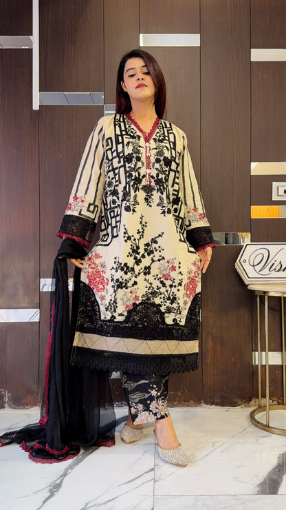 Izmir Pakistani Luxe Lawn Set 08