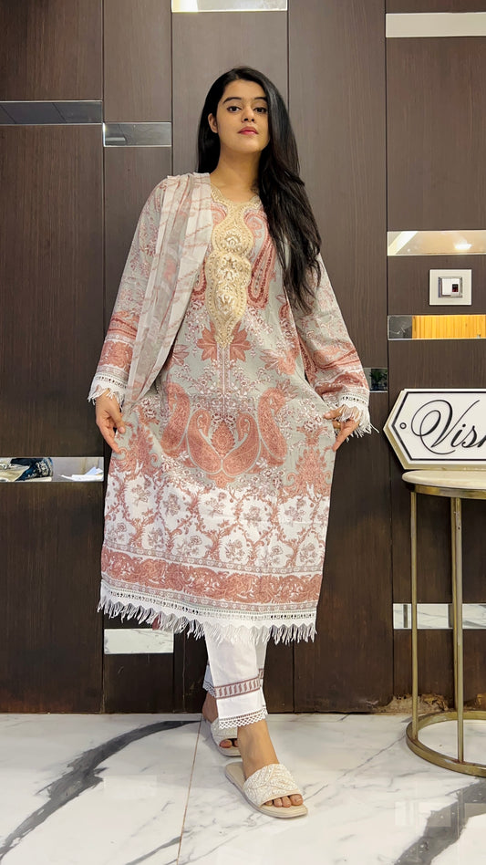 Zeenat Pakistani Lawn Suit 06