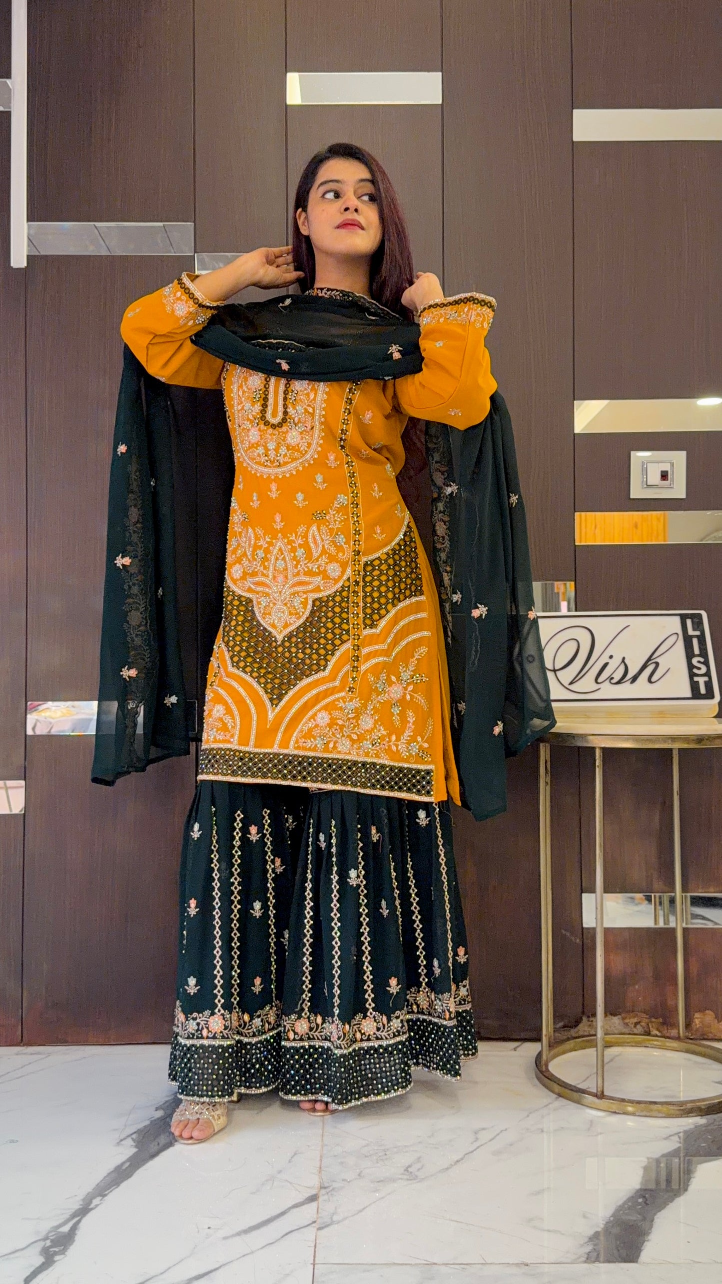 Zafrah Pakistani Gharara Set 09