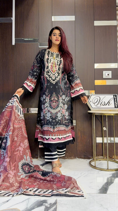 Shamah Pakistani Lawn Set 02