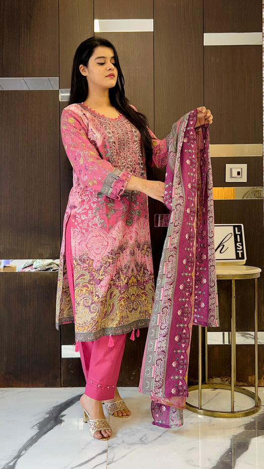 Nida Pakistani Lawn Set 21