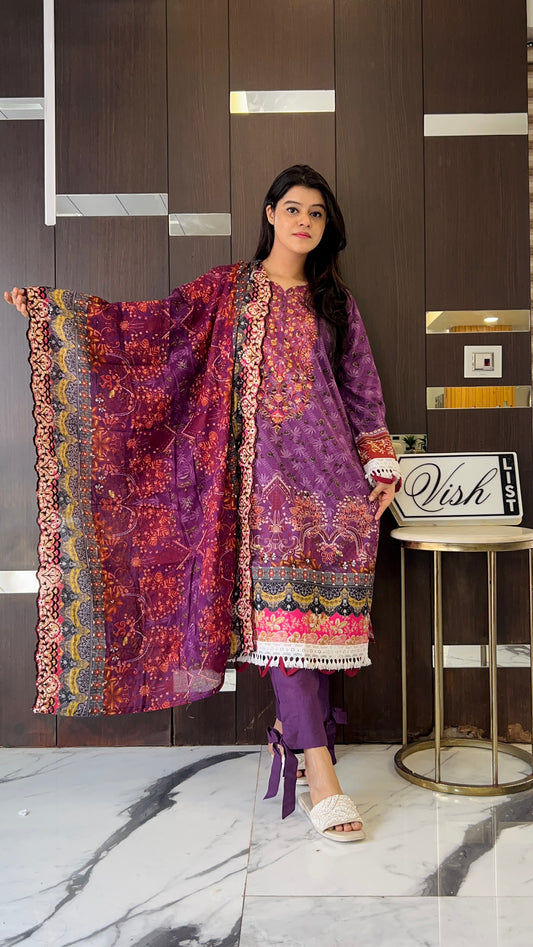 Noor-e-Ramadan Pakistani Lawn Set 07