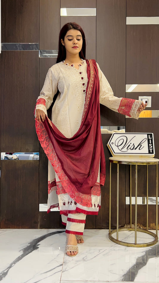 Hafza Pakistan Luxe Lawn Set 01