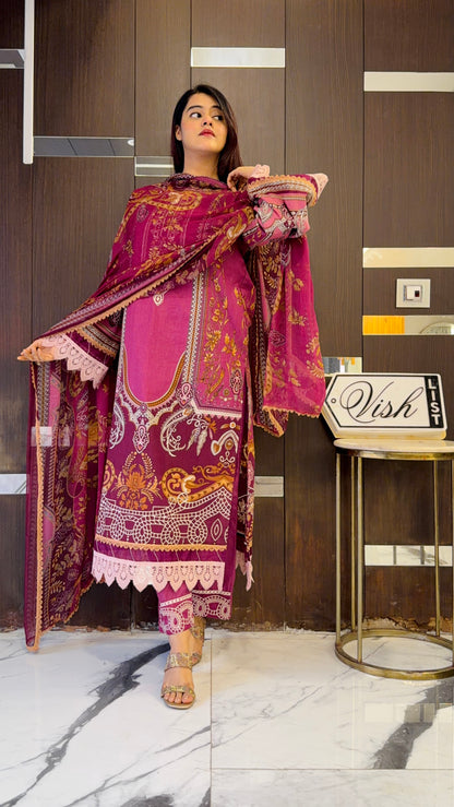 Bilkis Pakistani Lawn Set 06