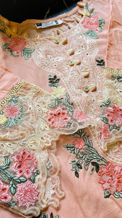 Hania Pakistani Luxe Lawn Set 01
