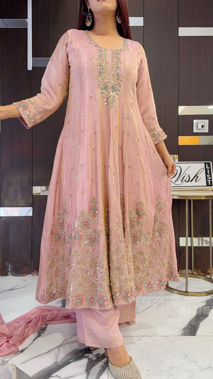Nazneen Pakistani Anarkali Set 08