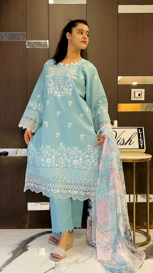Zarqa Pakistani Lawn Set 09