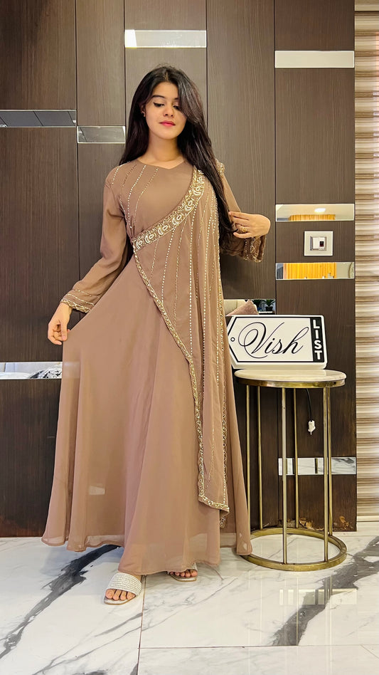 Indo-Western Drape Dress