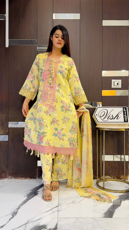 Raha Pakistani Lawn Set 06