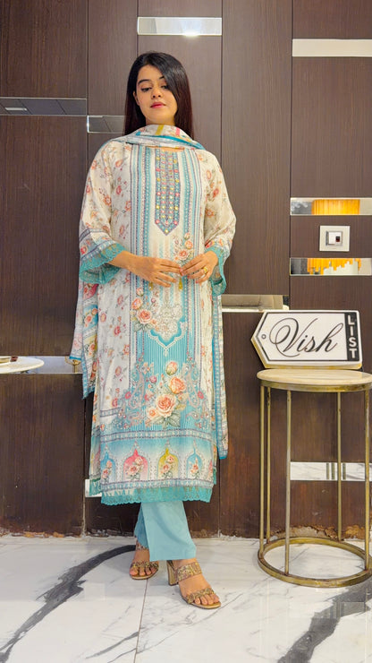 Shifa Pakistani Muslin Suit 02