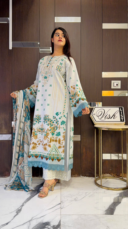 Bilkis Pakistani Lawn Set 04