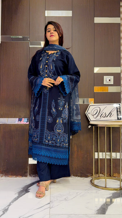 Jazmin Pakistani Luxe Lawn Set 02