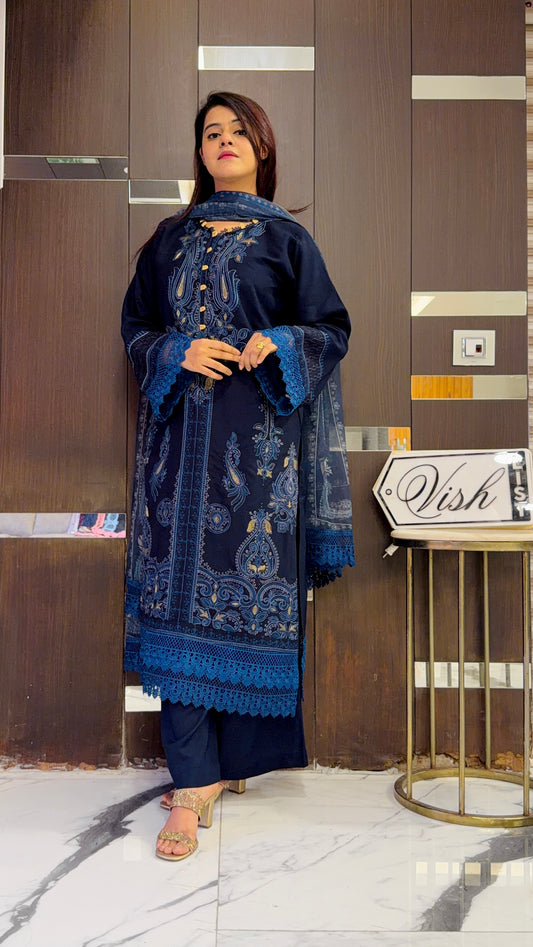 Jazmin Pakistani Luxe Lawn Set 02