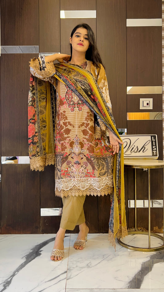 Lubna Pakistani Lawn Set 02